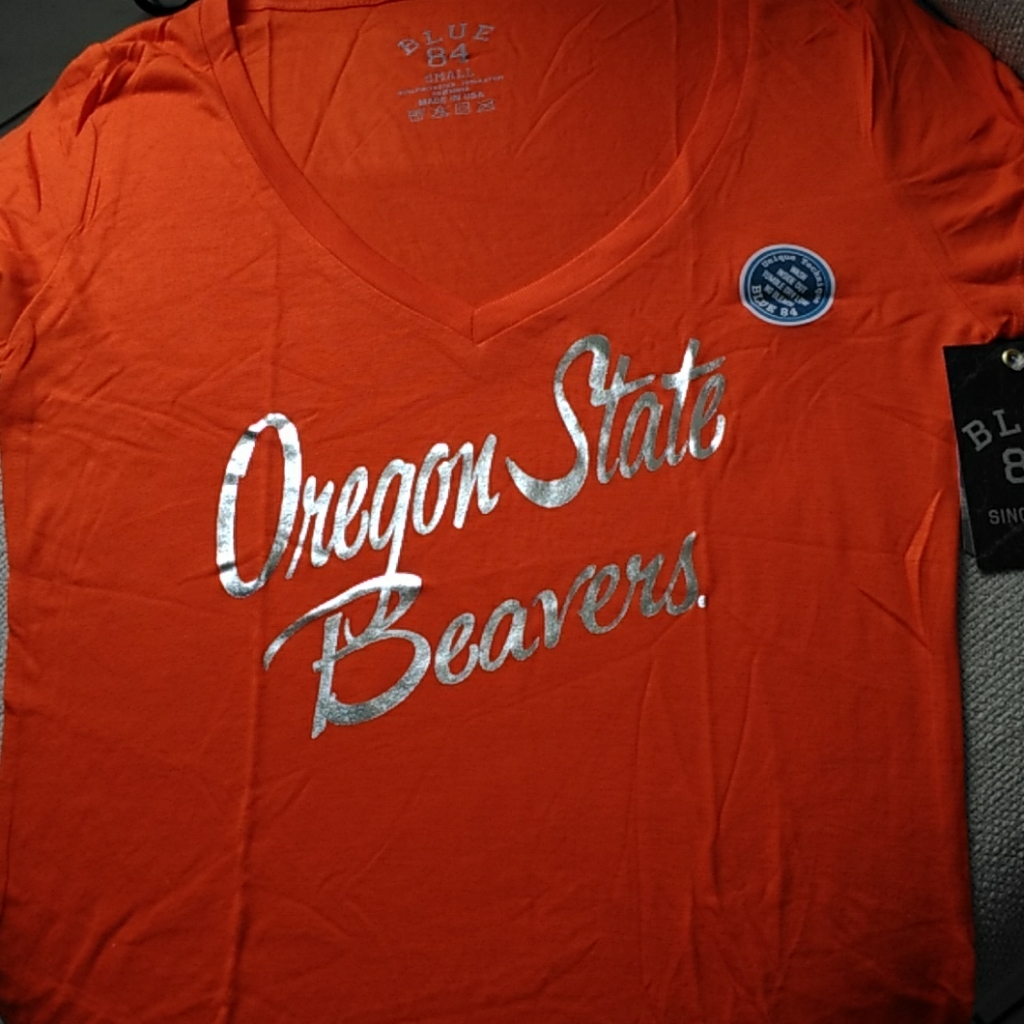 Oregon State Beavers Foil Print T